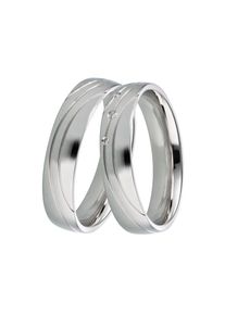 DOOSTI, Damen, Trauring &raquo;Schmuck Geschenk Silber 925 Trauring Ehering Partnerring LIEBE&laquo; Made in Germany, wahlweise mit oder ohne Brillanten, 