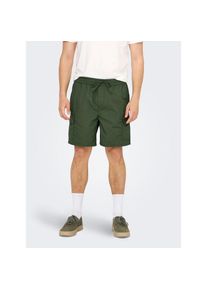 Only & Sons ONLY & SONS, Herren, Cargoshorts &raquo;ONSKAL CARGO 0287 SHORTS CS&laquo;, Beetle, N-Gr, L - N-Gr, Beetle, Moderne Shorts mit Cargotaschen von Only & Sons