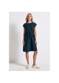 Street One, Damen, Shirtkleid Eingrifftaschen mit Mesh-Details, tide blue, N-Gr, 38 - N-Gr, tide blue, Knielanges Kleid von Street One