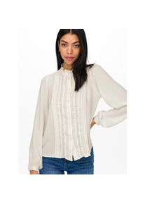 Jacqueline de Yong JDY, Damen, R&uuml;schenbluse &raquo;ELLIS L/S LACE SHIRT WVN NOOS&laquo;, Cloud Dancer, 38, Bluse von JDY