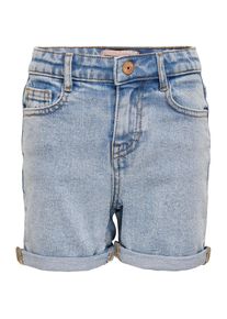 KIDS Only, Damen, Jeansshorts &raquo;KONPHINE&laquo;, light-blue-denim, 134 - N-Gr, Jeansshorts mit normaler Leibh&ouml;he und schmaler Passform f&uuml;r optimalen 
