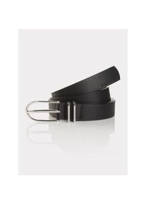 Tom Tailor, Damen, Lederg&uuml;rtel 1 Stk. mit 2, 5 cm Breite perfekt f&uuml;r sowohl Casual- als auch Business-Looks, schwarz, schwarz, Tom Tailor Damen 