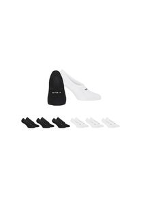 Fila, Damen, F&uuml;&szlig;linge &raquo;UNISEX GHOST SOCKS&laquo; 6 Paar, 6 tlg. mit Logo-Schriftzug, Silikonstreifen an der Ferse f&uuml;r besseren Halt, BLACK WHITE, 39-42, 