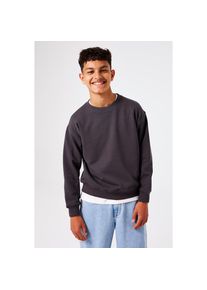 Garcia, Herren, Sweater, mit Rippb&uuml;ndchen, dark grey, 128/134, Sweatshirt von Garcia for Boys