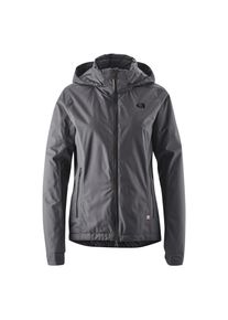 Gonso, Damen, Fahrradjacke &raquo;Save Jacket Therm W&laquo; Damen Regenjacke wind- und wasserdicht, Radjacke mit Kapuze, grau, 46, Wasserdichte Regenjacke mit 