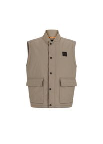 BOSS Orange, Herren, Kurzweste &raquo;Ocomo&laquo; mit Markenlabel, Open Brown246, 52, Open Brown246, Jacke von BOSS Orange Menswear