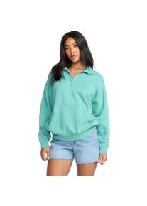 Billabong, Damen, Sweatshirt &raquo;Hula Half Zip&laquo;, Blue Bird, M, Material: Geb&uuml;rsteter Baumwoll-Microfaser-Mix