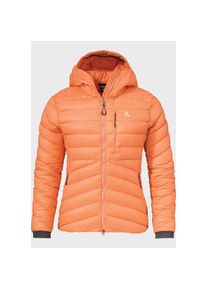 Sch&ouml;ffel Sch&ouml;ffel, Damen, Outdoorjacke &raquo;Down Jacket Tschierval L&laquo; mit Kapuze, 5310 - orange, 44, Extrem leicht