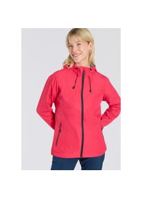 CMP, Damen, Regenjacke 1 Stk. tlg. mit Kapuze Atmungsaktiv & Winddicht & Wasserdicht, fragola, 42, fragola, Regenjacke von CMP