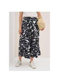 Cecil, Damen, Maxirock mit Volants und grafischem Muster, urban dark blue, XXL (46), Langer Rock von Cecil