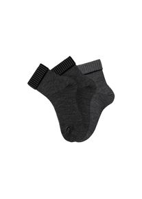 Lavana, Damen, Umschlagsocken Packung, 3 Stk. tlg. fein gestrickt mit 53% Wolle, 2x anthrazit meliert, 1x grau meliert, 39-42, 2x anthrazit meliert, 