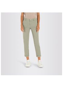 MAC, Damen, Chinohose &raquo;CHINO turn up&laquo; mit dezentem Glanz, elegant und sportiv zugleich, dried rosmary, 36 - N-Gr, Chinohose in dezentem, edlem Glanz 