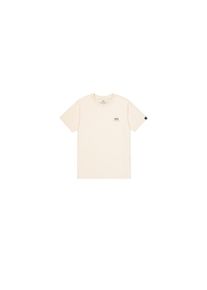 Alpha Industries, Damen, T-Shirt &raquo;Backprint T-Shirt&laquo;, jet stream white, S, Single Jersey Stoff
