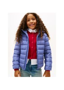 Tommy Hilfiger, Damen, Steppjacke &raquo;U LIGHT DOWN HOODED JACKET&laquo; mit Kapuze Kinder bis 16 Jahre, Soft Sapphire, 16 (176), Jacke von Tommy Hilfiger f&uuml;r 