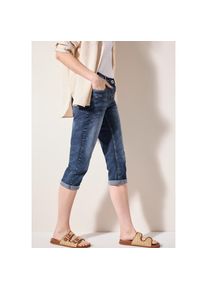 Cecil, Damen, 3/4-Jeans &raquo;Style Scarlett&laquo; im 5-Pocket-Style, mid blue used wash, 33 - N-Gr, Jeanshose im Casual Fit f&uuml;r Damen von Cecil