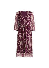 BETTY & CO Betty&Co, Damen, Meshkleid &raquo;Mesh-Kleid mit Print&laquo;, Dark Red/Nature, EURO, 46 - EURO, Dark Red/Nature, Passform: Figurumspielend