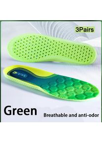 6pcs breathable comfortable insole Running Sports insoles soft shock-absorbing Shoe Sole Men Women Shoe Pads