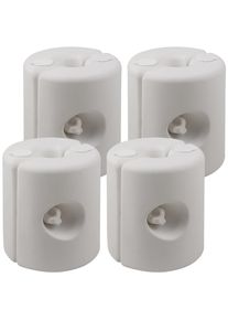 Deuba Pavillon Standsicherung 4er-Set Wei&szlig;
