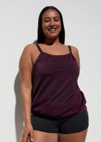 bonprix Tankini oversize (komplet 2 cz.), fioletowy, 48