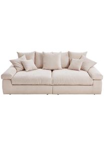 Ambia Home Bigsofa, Naturfarben, Textil, 260x90x140 cm, Stoffauswahl, R&uuml;cken echt, Wohnzimmer, Sofas & Couches, Sofas, Textilsofas