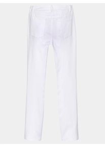 Dames Stretchbroek met smalle pijpen in wit ,maat 19, WITT, 98% Katoen, 2% Elastan