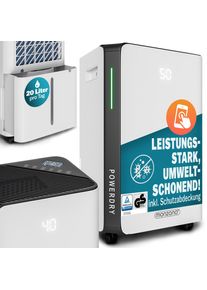 Monzana Deshumidificador el&eacute;ctrico 20L/d&iacute;a Wifi Smart Home App