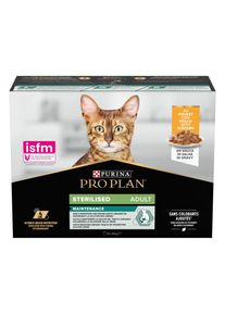 Purina PRO PLAN Nutri Savour Adult Gesteriliseerd met Kip 10x85 g