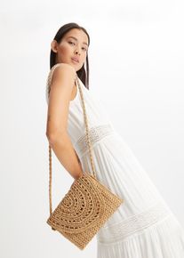 Borsa a tracolla in paglia, Beige, Taglia 17x24 cm, bonprix