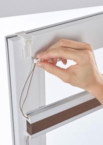 Tenda plissettata montaggio senza fori, Beige, Taglia 130x50 cm, bonprix