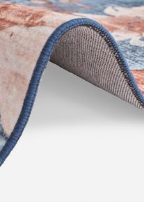 Tappeto con motivo floreale, Blu, Taglia 60x90 cm, bonprix