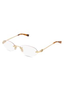 Miu Miu MU53WV okulary d&aacute;msk&eacute; | Oprawka: Bezramkowe, Owalne, Złoty