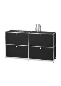 Tchibo - &raquo;Cn3&laquo; kom&oacute;d n&eacute;gy leny&iacute;l&oacute; ajt&oacute;val - fekete