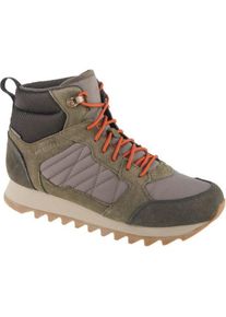 Merrell, Herren, Wanderschuhe, Alpine Sneaker Mid WP 2 gr&uuml;ne Herren-Trekkingschuhe, Gr&ouml;sse 45 (45), Gr&uuml;n
