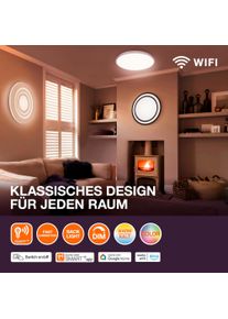 Osram, Wandleuchte + Deckenleuchte, SMART+ Matter Orbis Wall Wave IP44 300x300mm Tunable White (1500 lm)