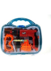 Adar Ein Satz Werkzeuge in einem Koffer mit einer Bohrmaschine