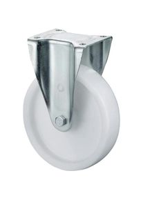 BS Rollen, M&ouml;belrollen, Schwerlast-Bockrolle Rad-&Oslash; 250 mm Tragf&auml;higkeit 600 kg Kunststoff Platte L138xB110 mm