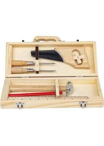 Bigjigs DIY-Werkzeugkasten aus Holz, 6-tlg.