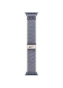 Apple Nike Sport Loop (46 mm, Nylon), Uhrenarmband, Grau, Blau