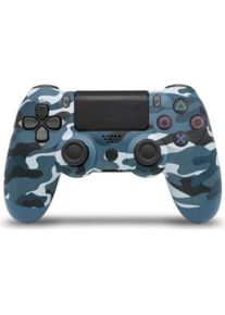 Riff PlayStation DualShock 4 V2 Blue camouflage (PS4), Gaming Controller, Blau
