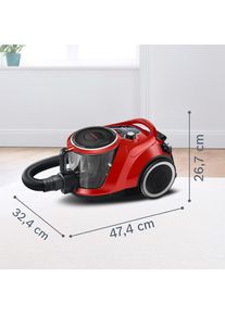 Bosch Hausger&auml;te ProAnimal Serie 6, Staubsauger, Rot, Schwarz