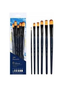 Deli, Pinsel, Set Finenolo-B&uuml;rsten, hartes Nylon, 6 St&uuml;ck