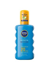 Nivea, Sonnencreme, Protect & Bronze Sun Spray SPF 20 200ml (Sonnenspray, SPF 20, 200 ml)