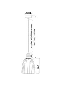 Elstead Lighting, Pendelleuchte, Douille H&auml;ngeleuchte E27 Gealtertes Messing (E27)