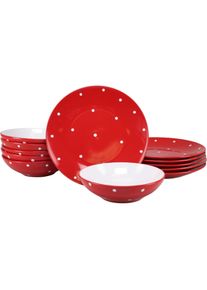 Creatable, Geschirrset, Polka Dots (12 Stk.)