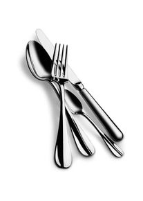 Mepra hollow handle Roma cutlery set 49 pieces silver, Besteck, Silber