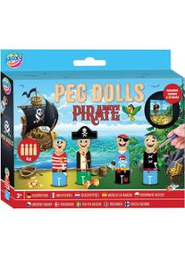 Grafix Kegelpuppen-Bastelset aus Holz &ndash; Pirat