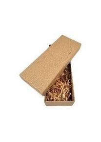 Ziemia Obiecana, Geschenkverpackung, Beigefarbene Geschenkbox aus Kraftpapier, 20 x 8 x 5,5 cm