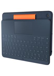 Logitech Rugged Combo 3 Touch - BLUE - FRA - EMEA (Apple iPad 2019 (7. Gen), Apple iPad 2020 (8. Gen)), Tablet Tastatur, Blau