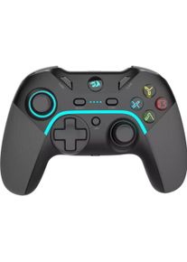 Redragon Harrow G808 Wireless Gamepad Schwarz (Android, PC, PS3), Gaming Controller, Schwarz