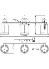 Elstead Lighting, Wandleuchte + Deckenleuchte, Swell Wandleuchte (G9)